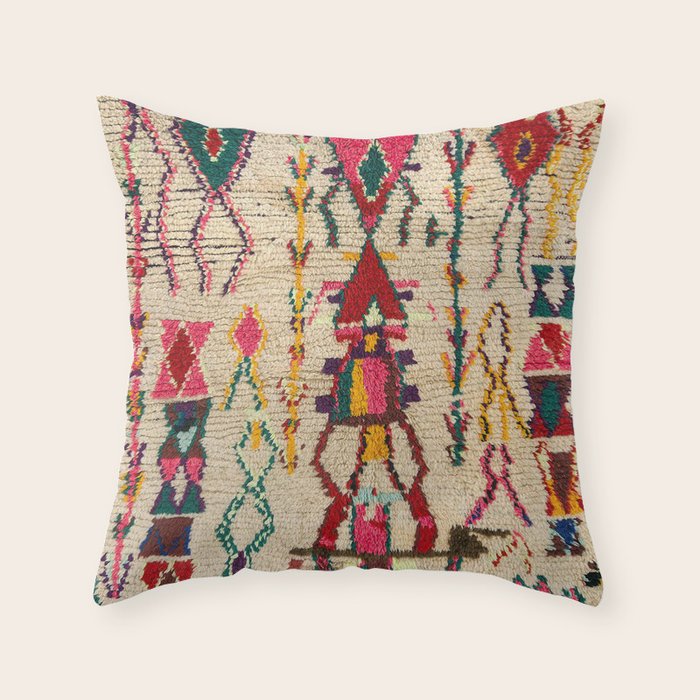 Moroccan Carpet Artwork Throw Pillow Gallery Image 6