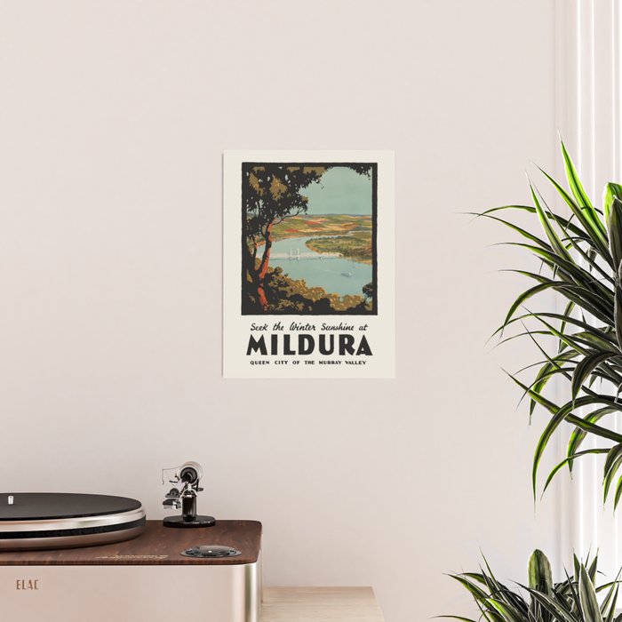 Vintage Australian travel poster - Winter Sunshine at Mildura Poster Gallery Image 2