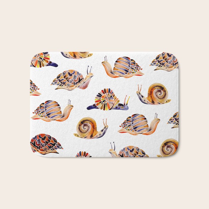 Snail Collection Bath Mat Gallery Image 1