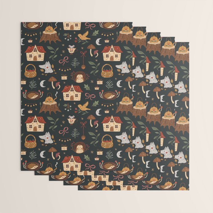 Storybook Winter Wrapping Paper Gallery Image 3