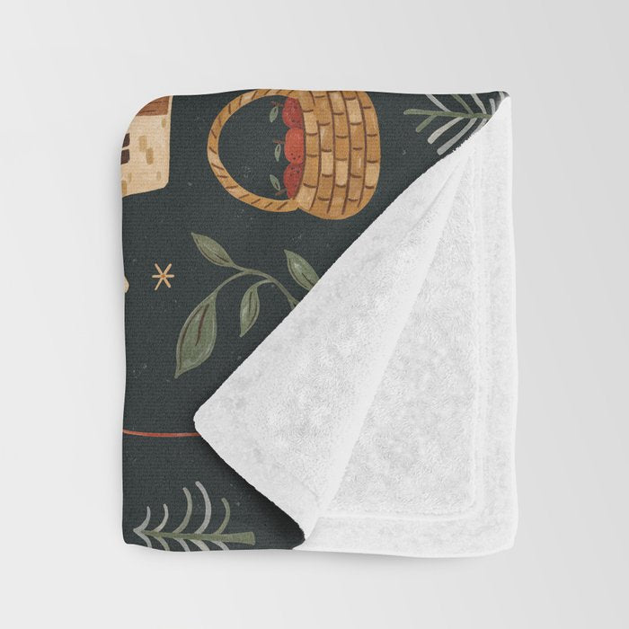 Storybook Winter Throw Blanket Gallery Image 3
