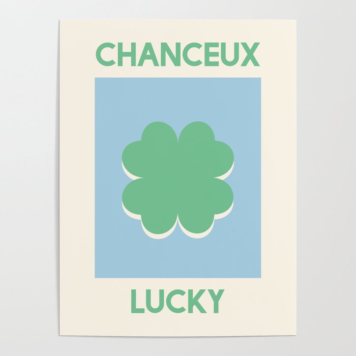 Chanceux Lucky Clover Poster Gallery Image 1