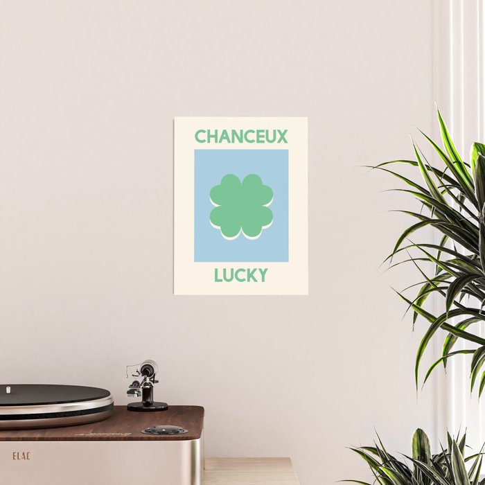 Chanceux Lucky Clover Poster Gallery Image 2
