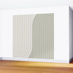 Two Tone Line Curvature LXIII Wall Mural Gallery Image 2