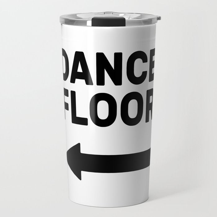 Dance floor (arrow pointing left) Travel Mug Gallery Image 1