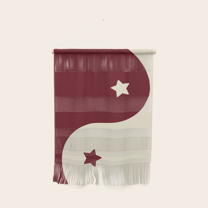 Smoke Cherry Yin Yang Stars Wall Hanging Gallery Image 1