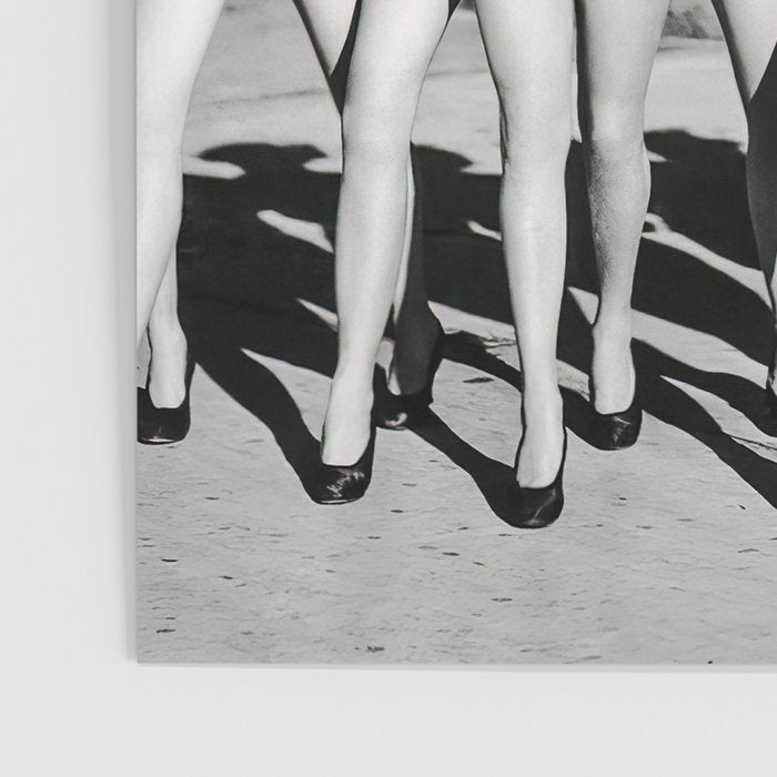 New York Chorus Girls, Black and White Vintage Art Poster Gallery Image 3