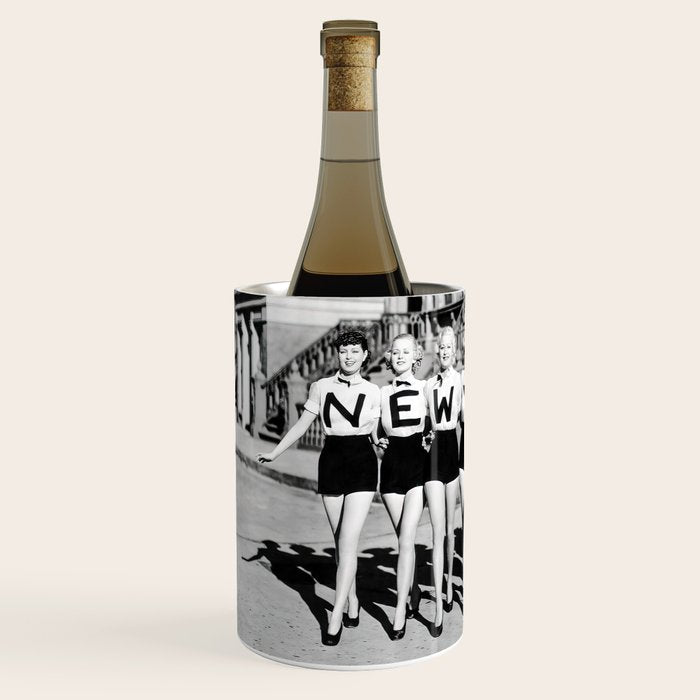 New York Chorus Girls, Black and White Vintage Art Wine Chiller Gallery Image 2