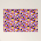 Geometric halloween mosaic pattern Welcome Mat Gallery Image 1