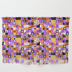 Geometric halloween mosaic pattern Wall Hanging Gallery Image 1