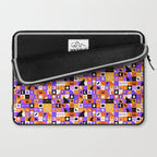 Geometric halloween mosaic pattern Laptop Sleeve Gallery Image 2