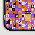 Geometric halloween mosaic pattern Laptop Sleeve Gallery Image 3