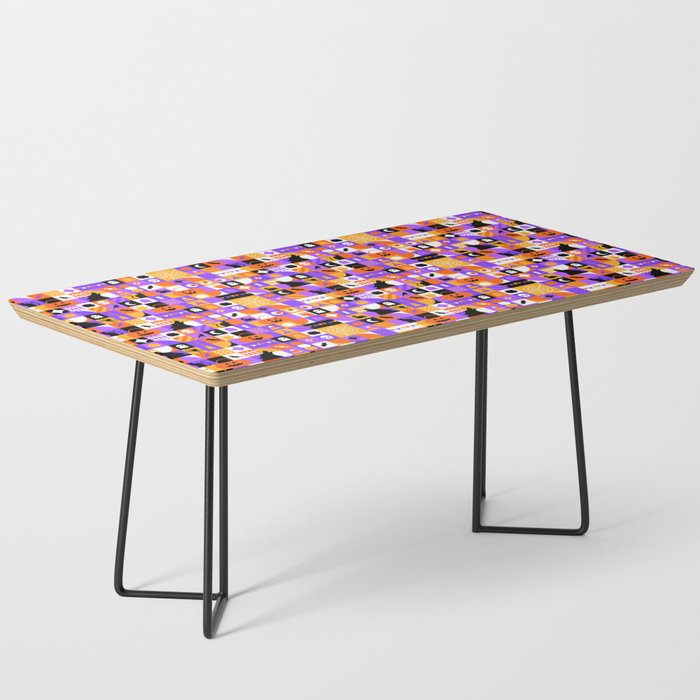 Geometric halloween mosaic pattern Coffee Table Gallery Image 1