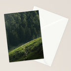 Sheep Trail in a Forest during a calm morning Stationery Card Gallery Image 2