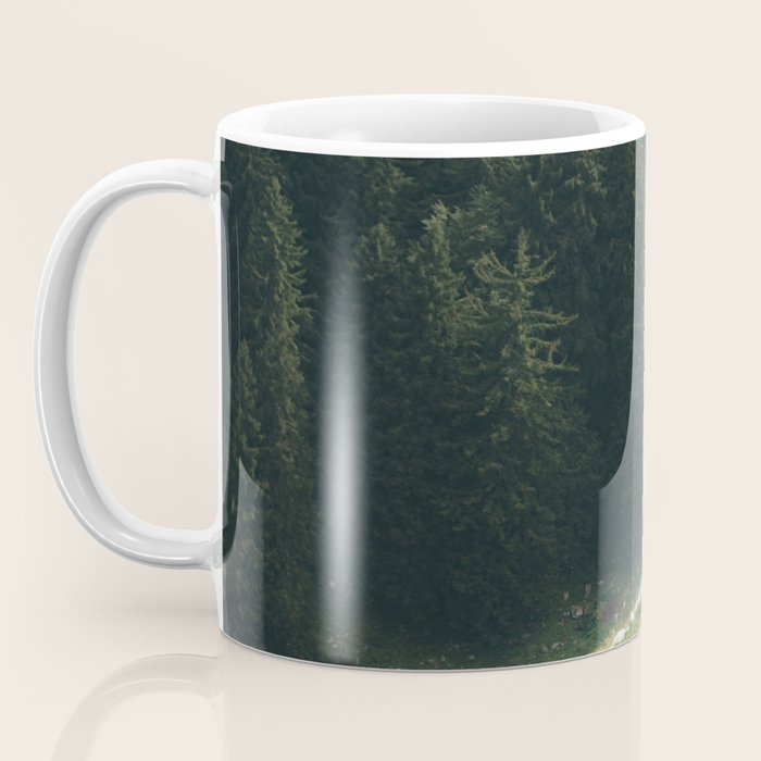 Sheep Trail in a Forest during a calm morning Coffee Mug Gallery Image 3