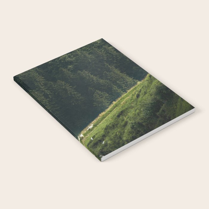 Sheep Trail in a Forest during a calm morning Notebook Gallery Image 2