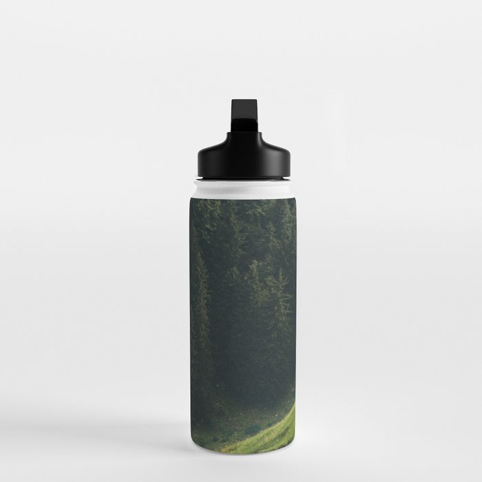 Sheep Trail in a Forest during a calm morning Water Bottle Gallery Image 3