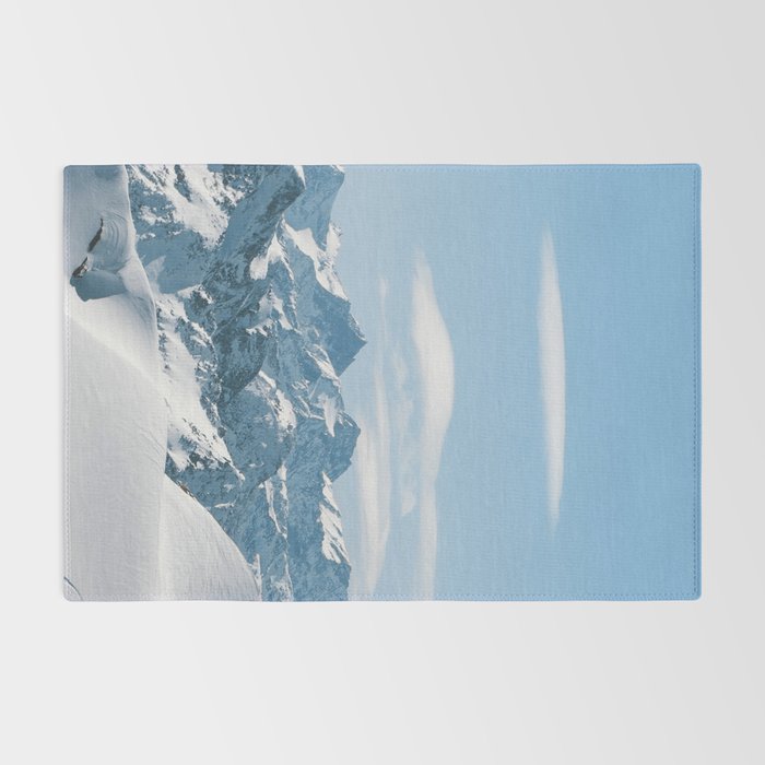 Snowy mountain range Rug Gallery Image 2