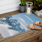 Snowy mountain range Outdoor Rug Gallery Image 2