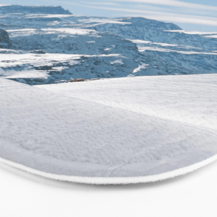 Snowy mountain range Bath Mat Gallery Image 3