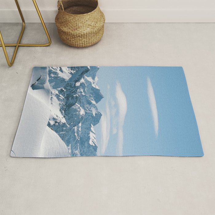 Snowy mountain range Rug Gallery Image 1
