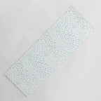 Sea Glass Watercolor // Turquoise Blue and Green Ocean Glass Beach Art Yoga Mat Gallery Image 1