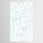 Sea Glass Watercolor // Turquoise Blue and Green Ocean Glass Beach Art Tablecloth Gallery Image 2