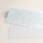 Sea Glass Watercolor // Turquoise Blue and Green Ocean Glass Beach Art Wrapping Paper Gallery Image 2