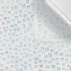 Sea Glass Watercolor // Turquoise Blue and Green Ocean Glass Beach Art Wall Tapestry Gallery Image 3