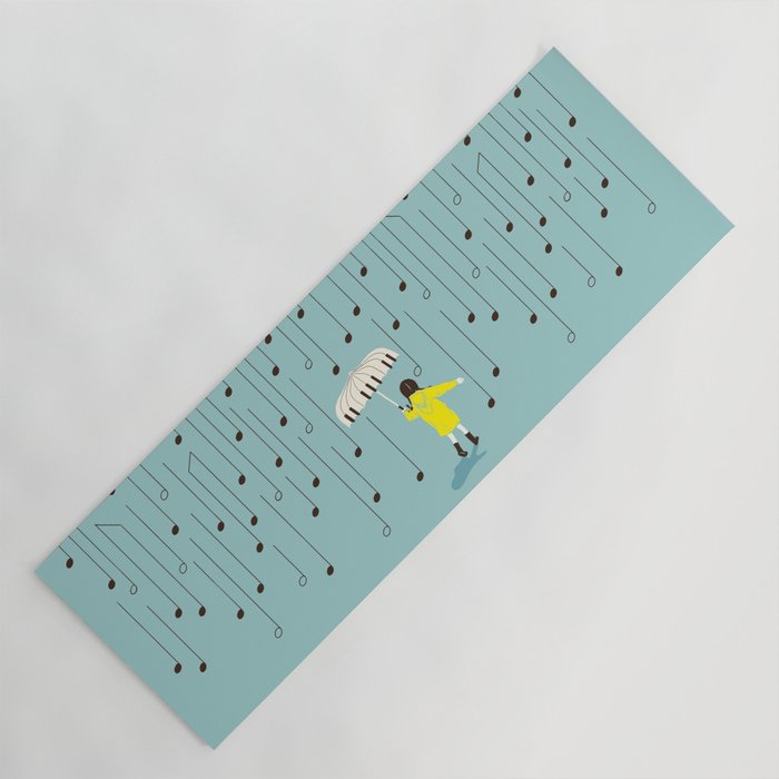 Singing in the Rain v2 Yoga Mat Gallery Image 1