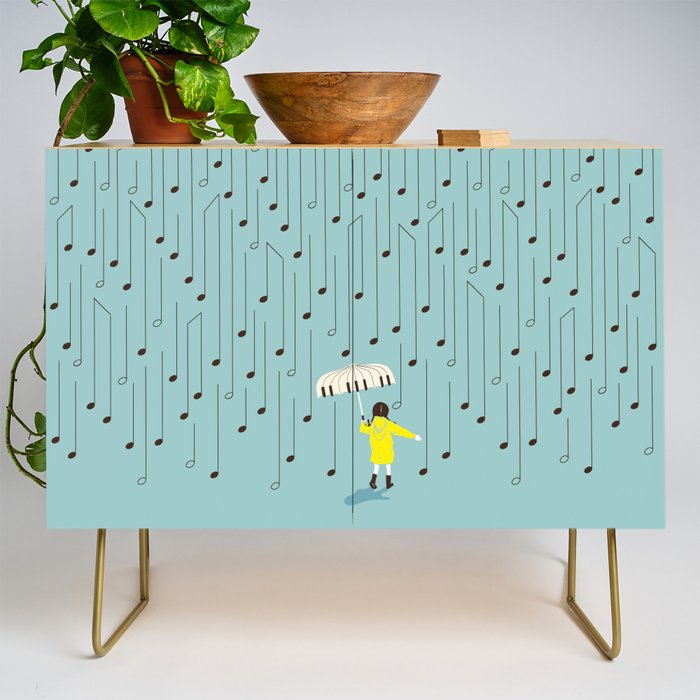 Singing in the Rain v2 Credenza Gallery Image 1