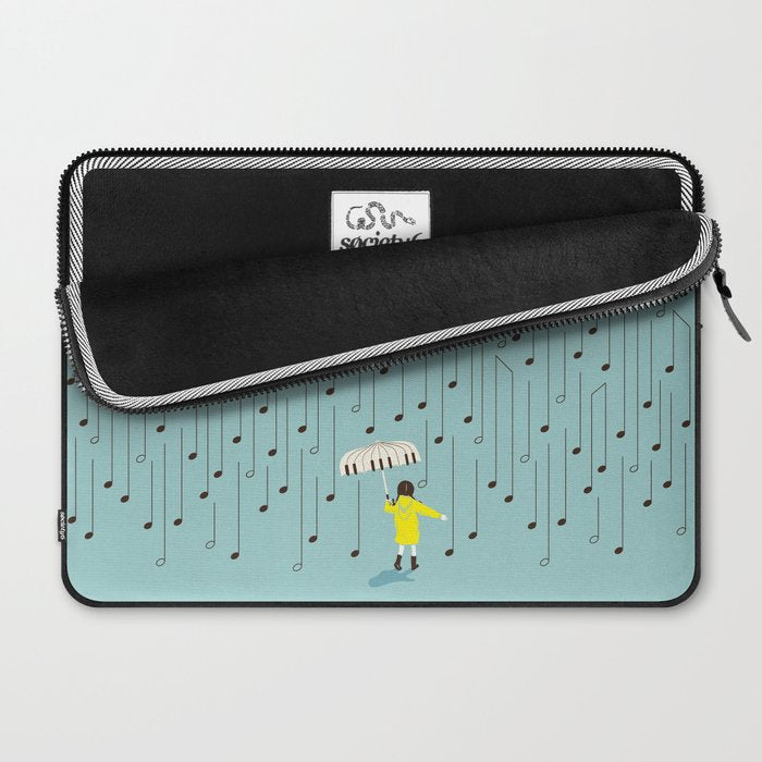 Singing in the Rain v2 Laptop Sleeve Gallery Image 2