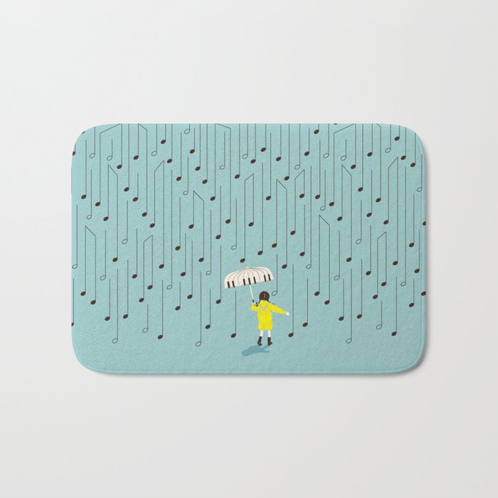 Singing in the Rain v2 Bath Mat Gallery Image 1