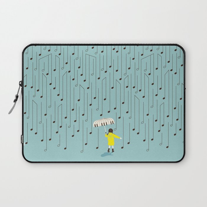 Singing in the Rain v2 Laptop Sleeve Gallery Image 1