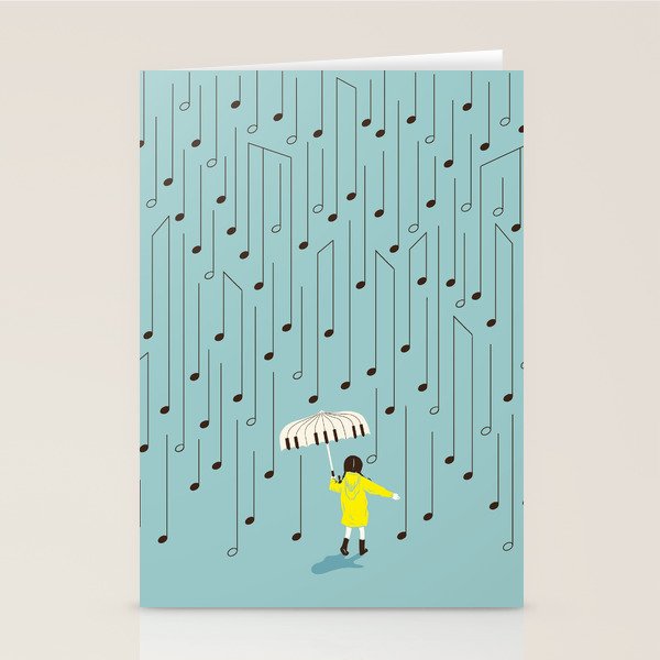 Singing in the Rain v2 Stationery Card Gallery Image 2