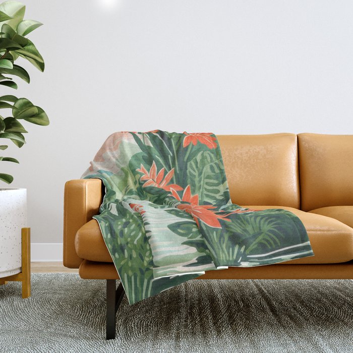Secret Oasis Throw Blanket Gallery Image 1