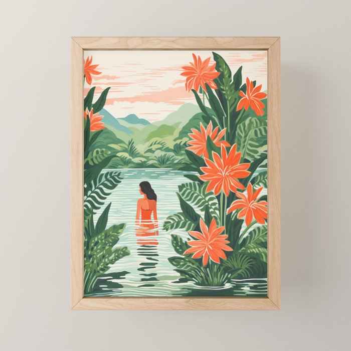 Secret Oasis Mini Art Print Gallery Image 1