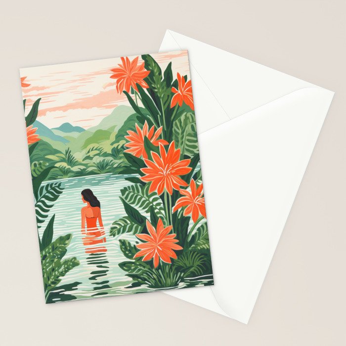Secret Oasis Stationery Card Gallery Image 2