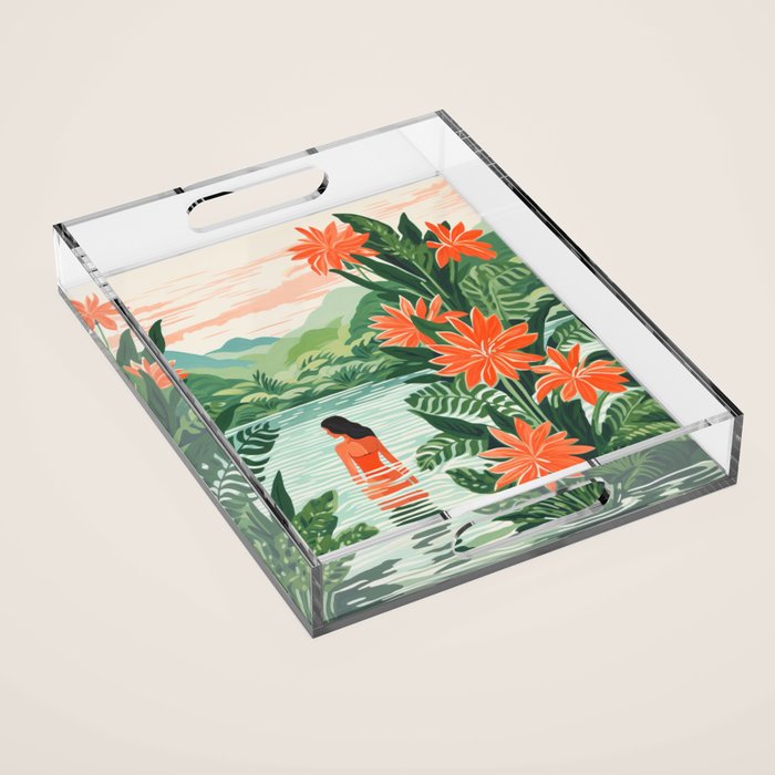 Secret Oasis Acrylic Tray Gallery Image 1