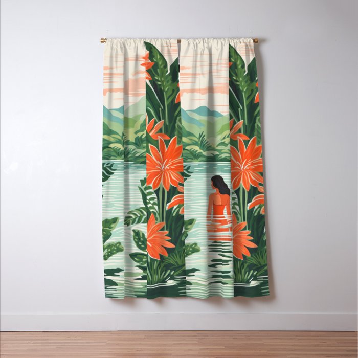 Secret Oasis Window Curtain Gallery Image 3