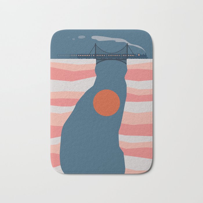 Cat Landscape 14 Bath Mat Gallery Image 1