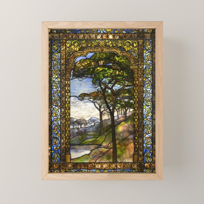 Louis Comfort Tiffany - Decorative stained glass 14. Mini Art Print Gallery Image 1