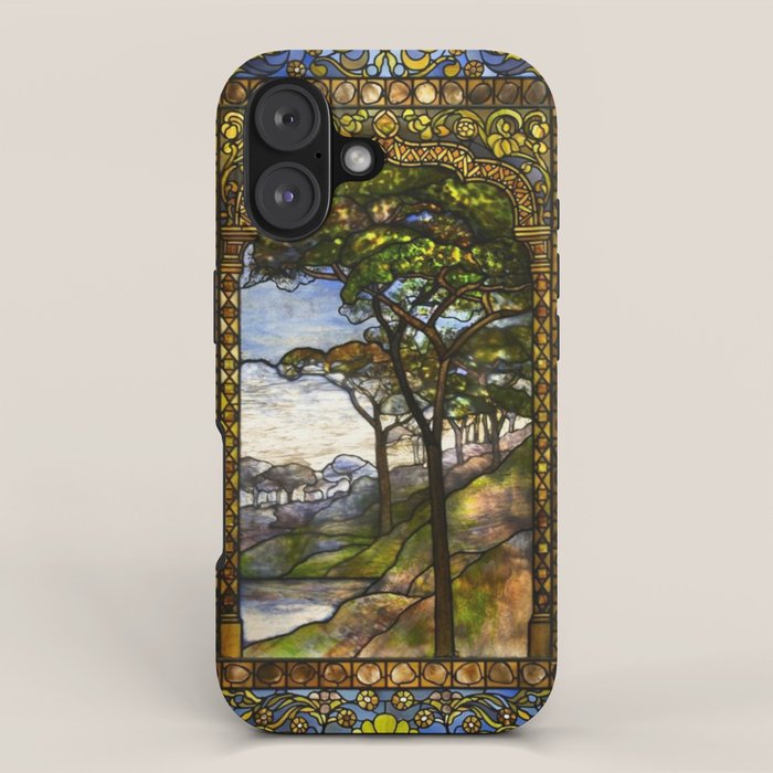 Louis Comfort Tiffany - Decorative stained glass 14. iPhone Case Gallery Image 1