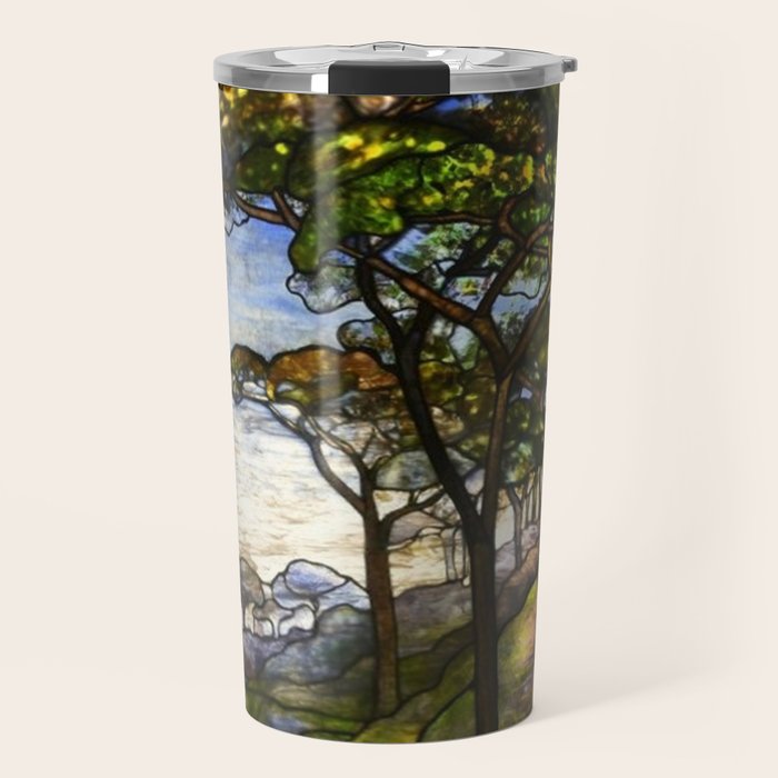 Louis Comfort Tiffany - Decorative stained glass 14. Travel Mug Gallery Image 1