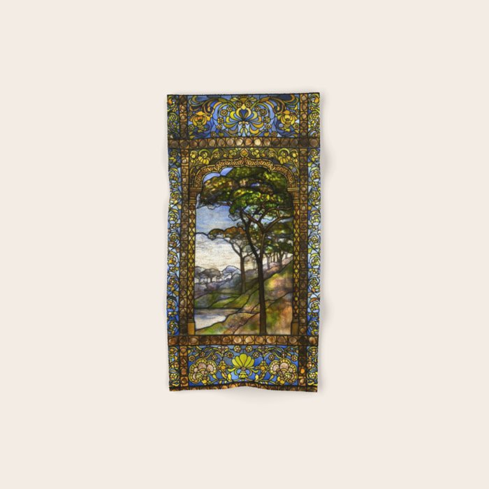 Louis Comfort Tiffany - Decorative stained glass 14. Bath Towel Gallery Image 1
