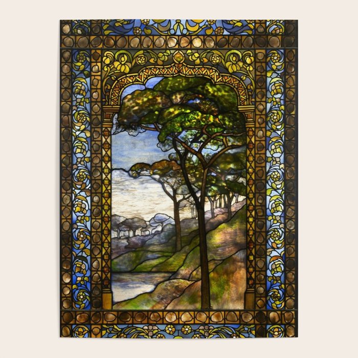 Louis Comfort Tiffany - Decorative stained glass 14. Poster Gallery Image 4