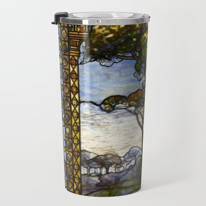 Louis Comfort Tiffany - Decorative stained glass 14. Travel Mug Gallery Image 3
