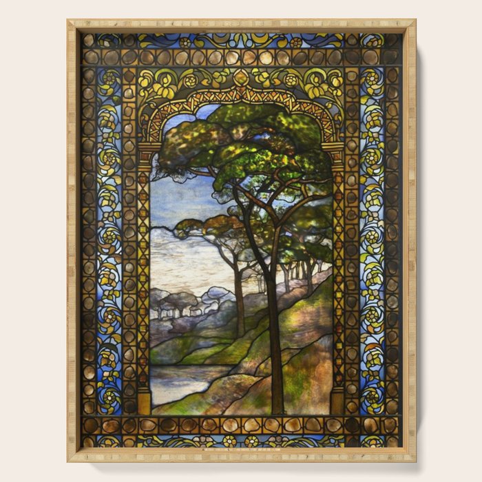 Louis Comfort Tiffany - Decorative stained glass 14. Serving Tray Gallery Image 1