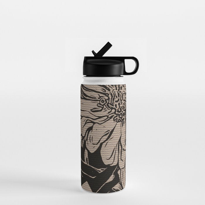 Dahlia Taupe and Black Water Bottle Gallery Image 1