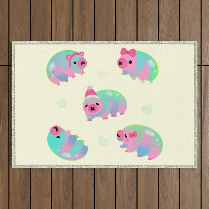 Water Bear(Tardigrades) Outdoor Rug Gallery Image 1